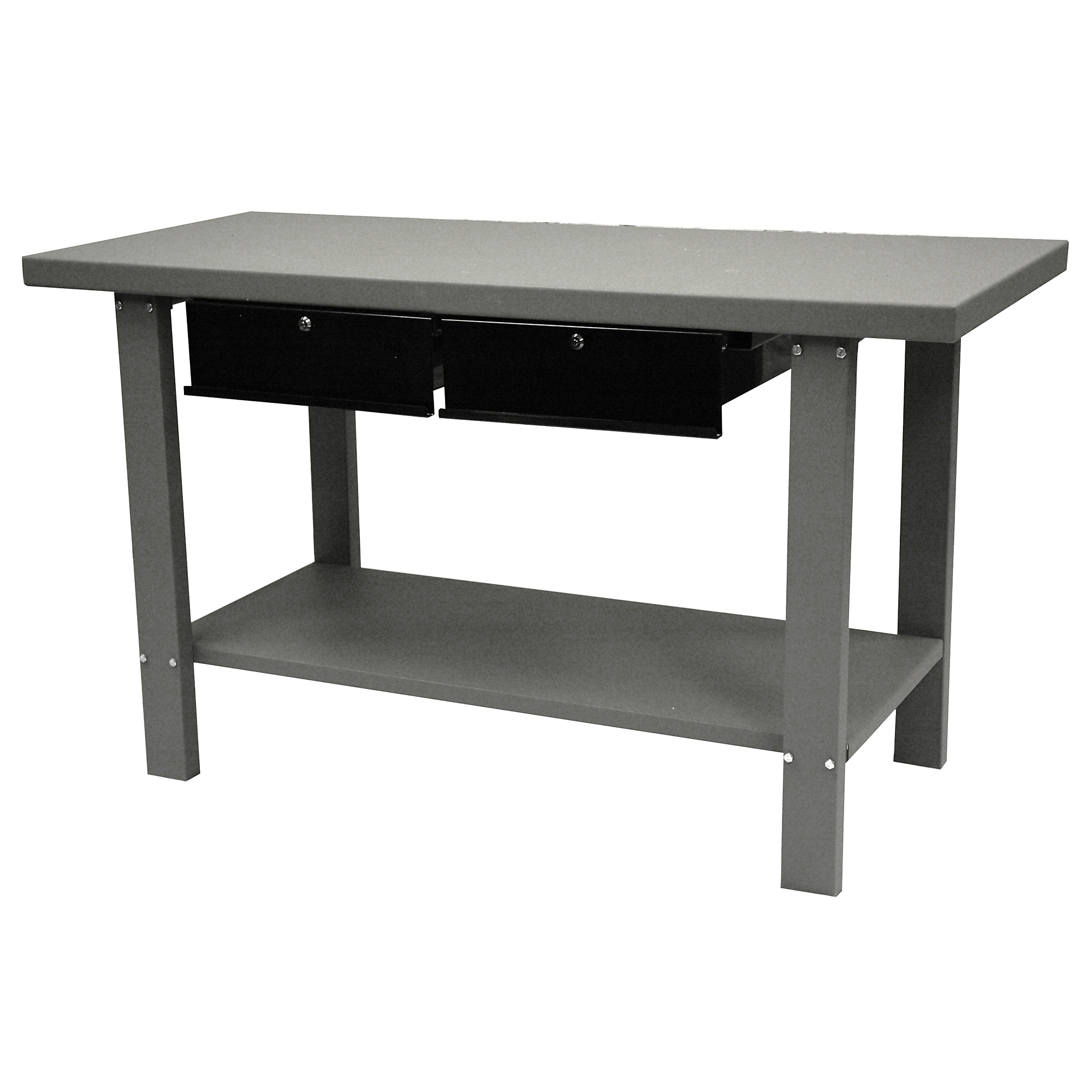 Homak 59in. Steel Workbench, 2 Drawers, Model# GW00550170